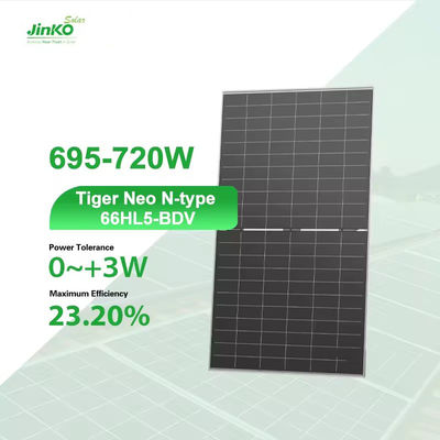 700W 710W 720W N형 모노 크리스탈린 태양 전지 패널 반 반사 코팅