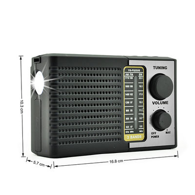 다기능 재충전 가능한 태양 전력 라디오 AM FM 라디오 음악 LED 전구