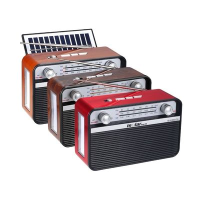 Mp3 Fm Am Sw 3 밴드 태양 전력 라디오 레트로 무선 스피커 태양 전지 라디오