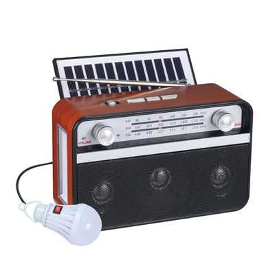 Mp3 Fm Am Sw 3 밴드 태양 전력 라디오 레트로 무선 스피커 태양 전지 라디오