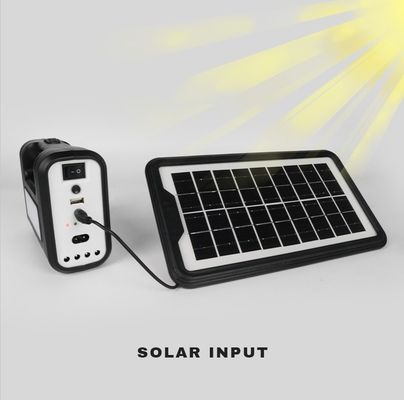 ABS 물질 태양광 LED 조명 키트 휴대용 태양광 실내 조명 시스템 4V